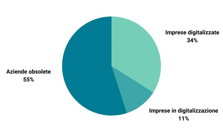grafico digitalizzazione in italia